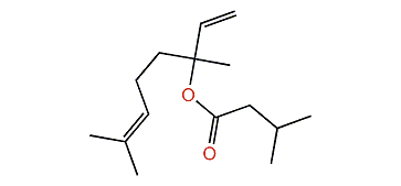 3,7-Dimethyl-1,6-octadien-3-yl 3-methylbutanoate